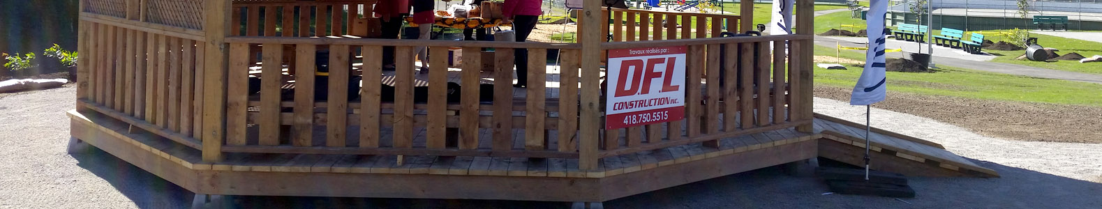 Gazébo pour la ville de Rimouski